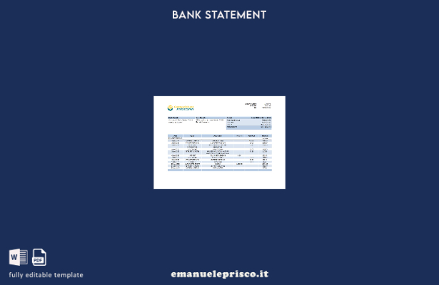 stile verificato Kirghizistan Parola dell'estratto conto della banca commerciale